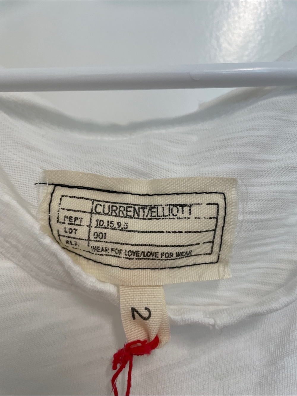 Current/Elliott White Ribbed Tank Top - Picture 3 of 4